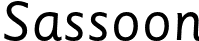 sassoon primary infant font